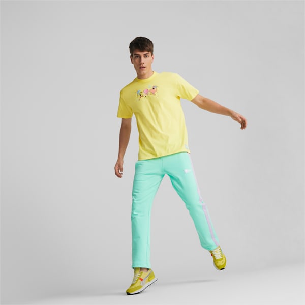 PUMA x SPONGEBOB Men's Graphic Tee, Lucent Yellow, extralarge