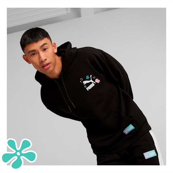 PUMA X SPONGEBOB Unisex Relaxed Fit Hoodie, PUMA Black, extralarge-IND