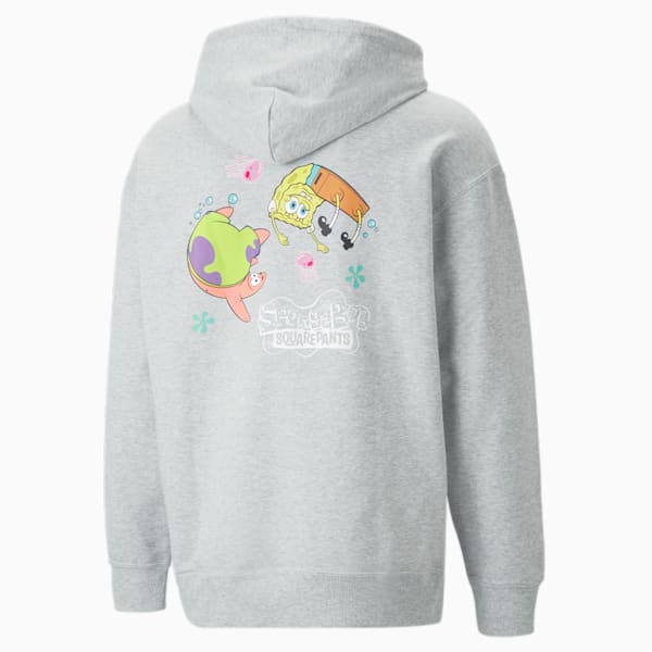 PUMA x SPONGEBOB Men's Hoodie, Light Gray Heather, extralarge