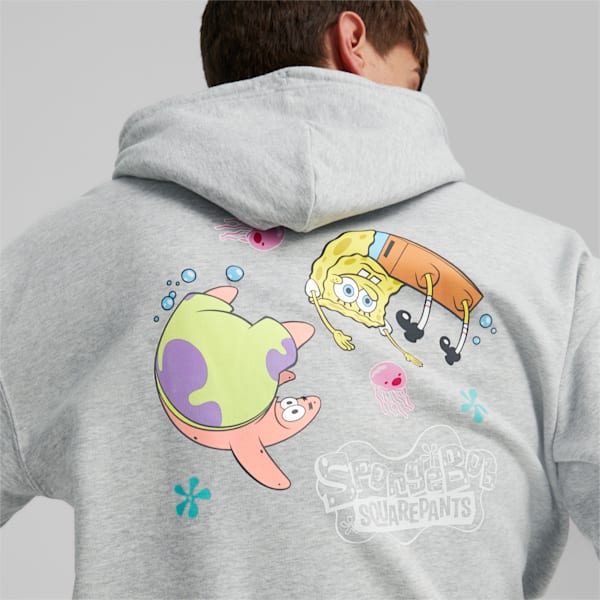 PUMA x SPONGEBOB Hoodie Men, Light Gray Heather