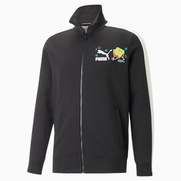 PUMA x SPONGEBOB T7 Men's Track Jacket, PUMA Black, extralarge