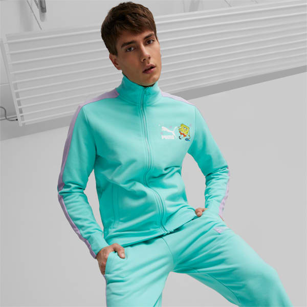 PUMA x SPONGEBOB T7 Men's Track Jacket, Mint