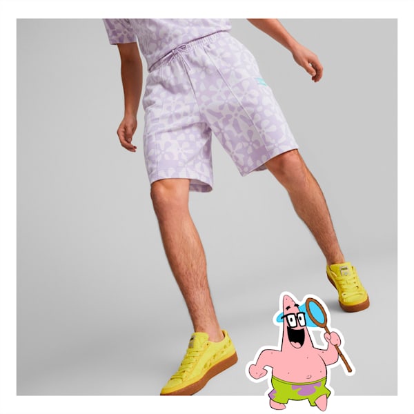 PUMA X SPONGEBOB AOP Unisex Relaxed Fit Shorts, Vivid Violet, extralarge-IND