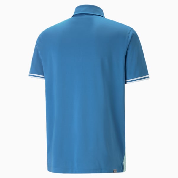Mattr Track Golf Polo Shirt Men, Lake Blue-Tropical Aqua Heather, extralarge-GBR