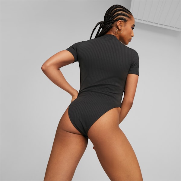 Classics Women's Ribbed Bodysuit, PUMA Black