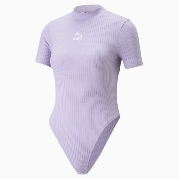 Classics Ribbed Bodysuit Women, Vivid Violet, extralarge-GBR