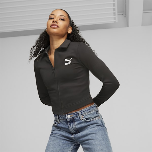 Classics Long Sleeve Women's Slim Fit T-Shirt, PUMA Black, extralarge-IDN