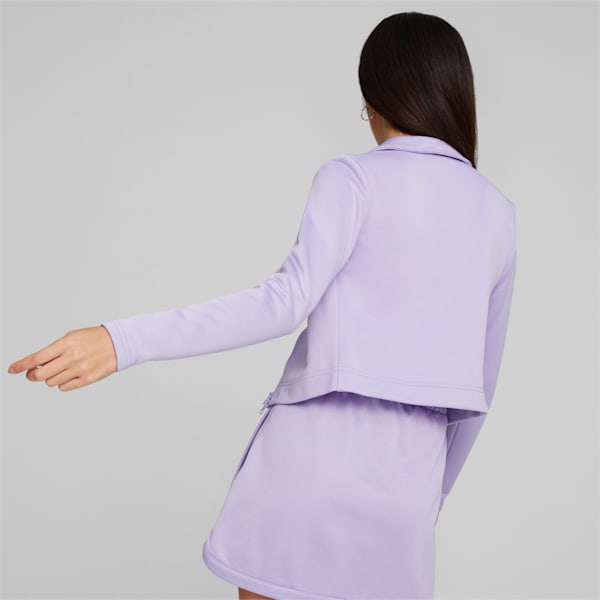 Classics Women's Long Sleeve Full-Zip Shirt, Vivid Violet, extralarge