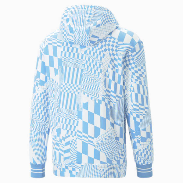 BMW M Motorsport Men's Statement Hoodie, Day Dream-AOP, extralarge