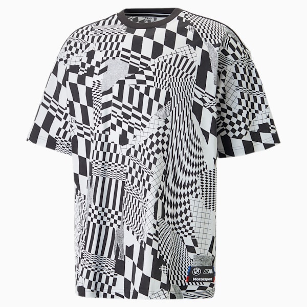 メンズ BMW MMS AOP ステートメント 半袖 Tシャツ, PUMA White-AOP, extralarge-JPN