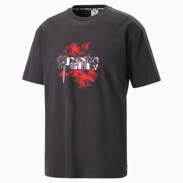 ユニセックス PUMA x FINAL FANTASY XIV アイコン 半袖 Tシャツ, PUMA Black-Flat Dark Gray, extralarge-IND