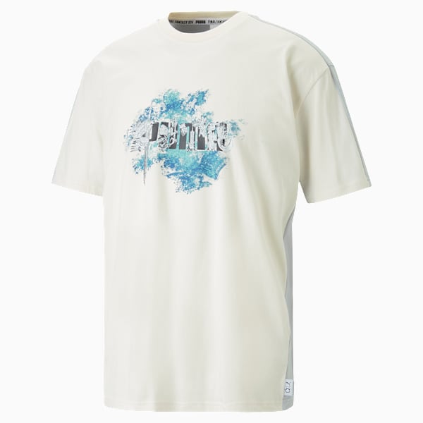 PUMA x FINAL FANTASY XIV Men's Tee, Whisper White-Platinum Gray, extralarge