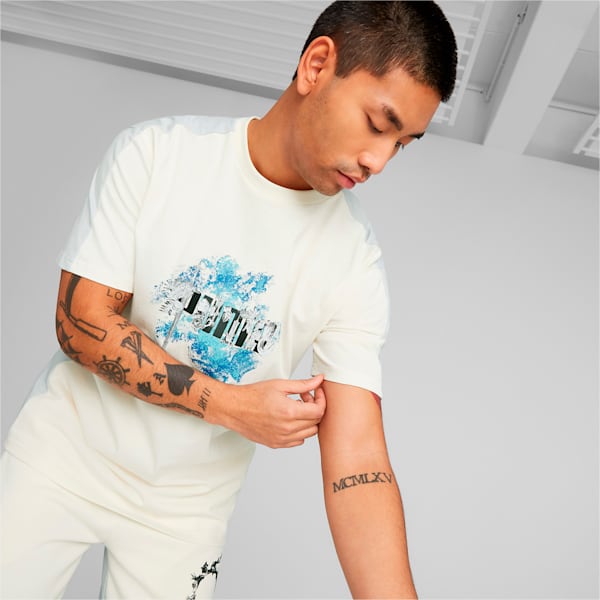 ユニセックス PUMA x FINAL FANTASY XIV アイコン 半袖 Tシャツ, Whisper White-Platinum Gray