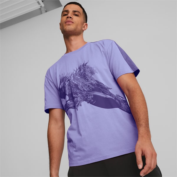 ユニセックス PUMA x FINAL FANTASY XIV アイコン 半袖 Tシャツ, Lavendar Pop-Team Violet