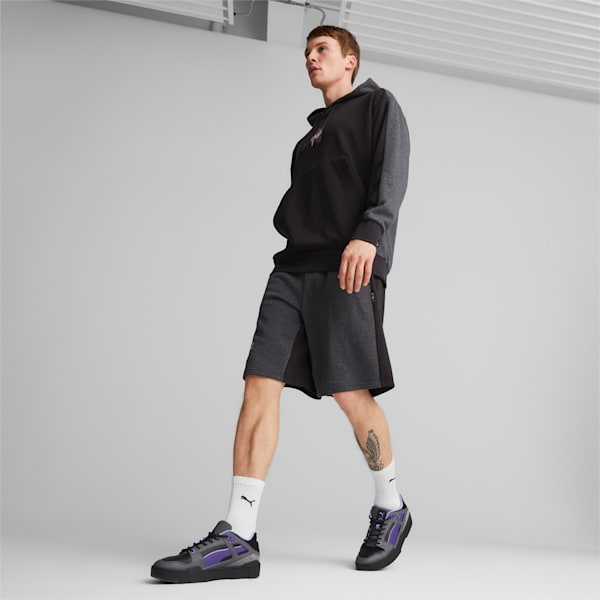メンズ PUMA x FINAL FANTASY XIV スウェットパンツ BERMUDA, Flat Dark Gray-Puma Black, extralarge-JPN