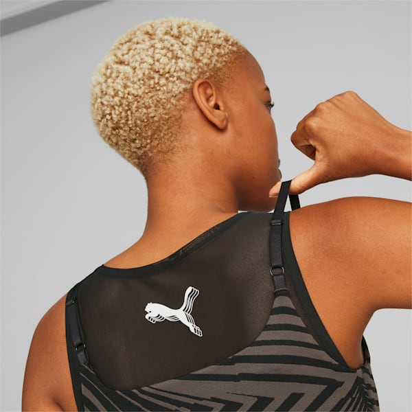 Bra de basquetbol Close Out para mujer, PUMA Black, extralarge