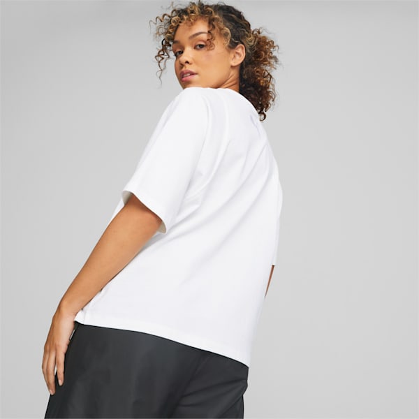 Strong Side Women's Basketball Tee, PUMA White, extralarge