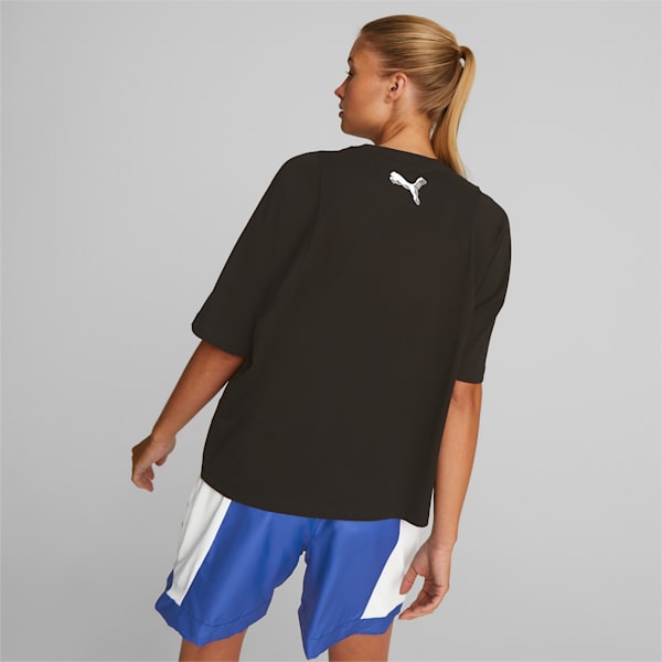 Strong Side Women's Basketball Tee, PUMA Black, extralarge