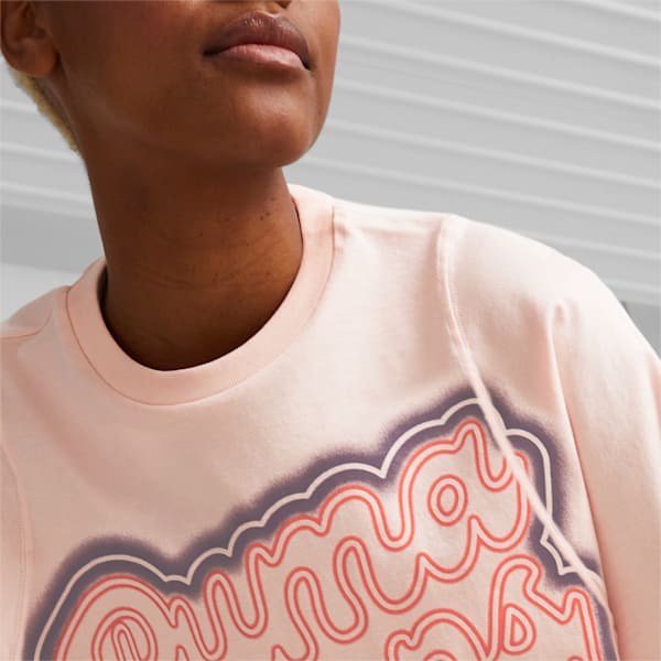 Strong Side Women's Regular Fit T-Shirt, Rose Dust, extralarge-IND