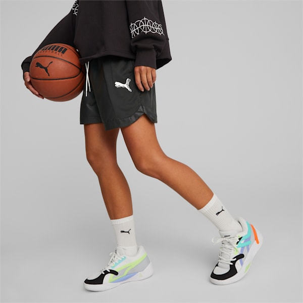 Shorts de basquetbol MOD 2.0 para mujer, PUMA Black, extralarge
