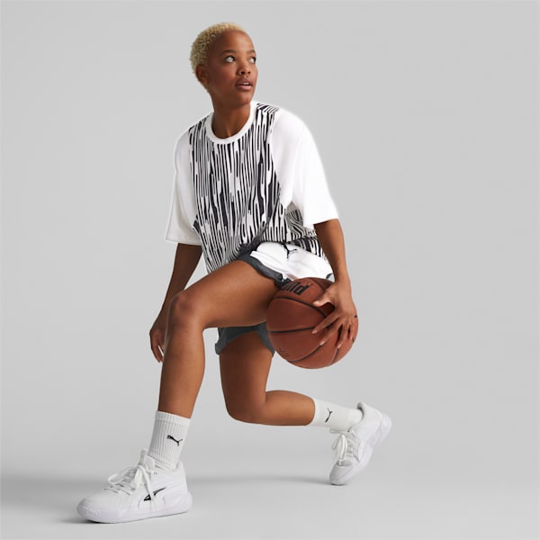 Shorts de basquetbol MOD 2.0 para mujer, PUMA Black-PUMA White, extralarge