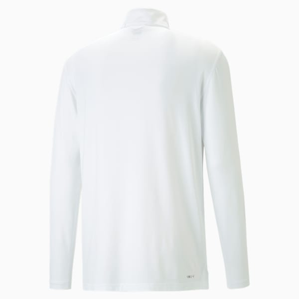 YouV Quarter-Zip Men's Golf Sweatshirt, Bright White, extralarge