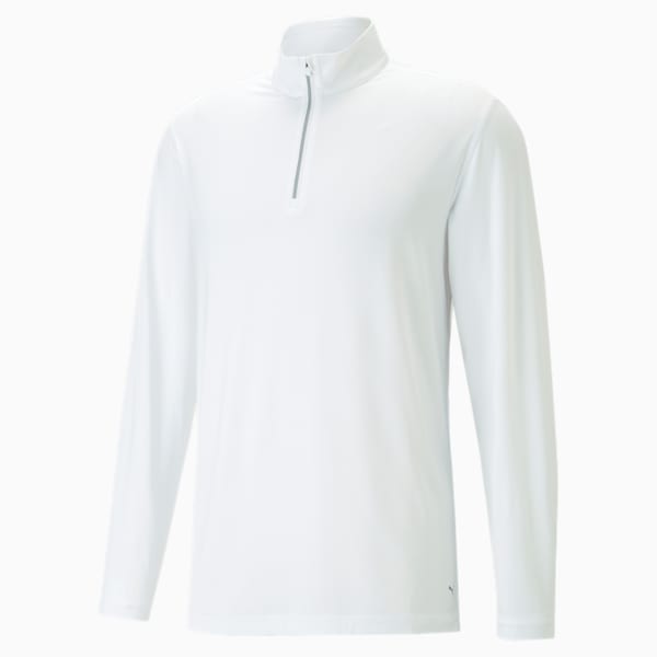 YouV Quarter-Zip Men's Golf Sweatshirt, Bright White, extralarge