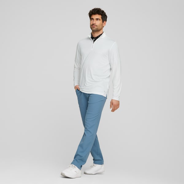 Sudadera de golf YouV Quarter-Zip para hombre, Bright White, extralarge