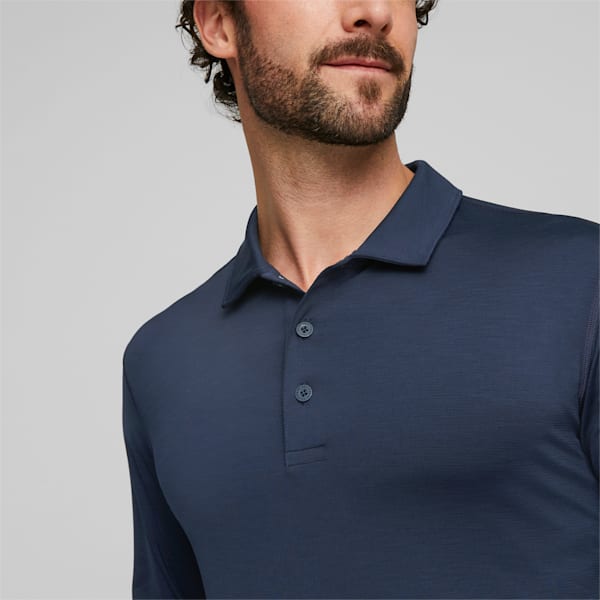 YouV Men's Long Sleeve Golf Polo Shirt, Navy Blazer, extralarge-IND