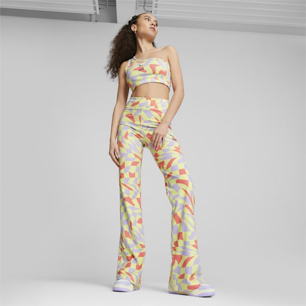 PUMA X The Ragged Priest All Over Print Women's Crop Top, Lily Pad-AOP, extralarge-AUS