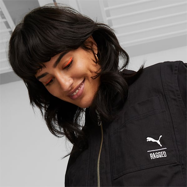 PUMA x THE RAGGED PRIEST Women's Twill Jacket, PUMA Black, extralarge