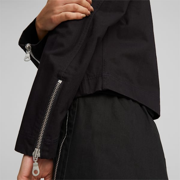 ウィメンズ PUMA x THE RAGGED PRIEST ツイル ジャケット, PUMA Black, extralarge-JPN