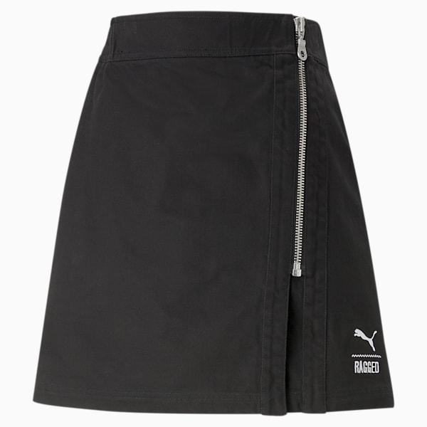 Falda PUMA x THE RAGGED PRIEST Twill para mujer, PUMA Black, extralarge