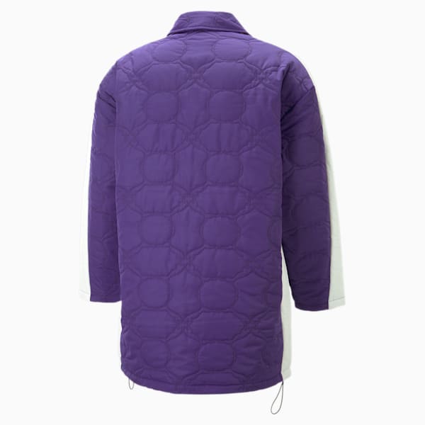Luxe Sport Oversized Liner Jacket, Prism Violet