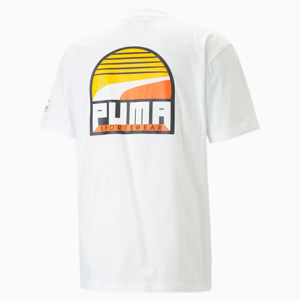 UPTOWN Graphic Men's T-shirt, PUMA White-White