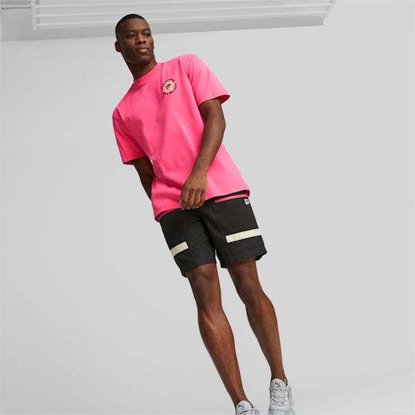Playera para hombre DOWNTOWN Graphic, Glowing Pink, extralarge
