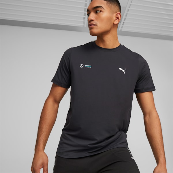 Mercedes AMG Petronas F1 Cloudspun Men's Regular Fit T-shirt, PUMA Black, extralarge-IND