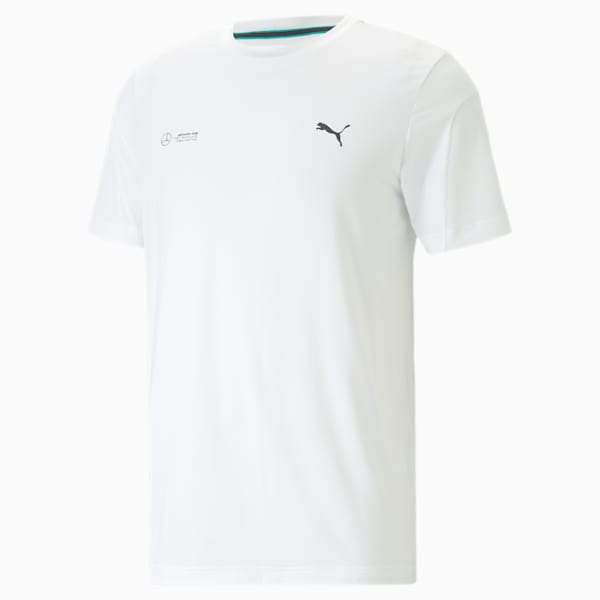 Mercedes AMG Petronas F1 Cloudspun Men's Regular Fit T-shirt, PUMA White, extralarge-IND
