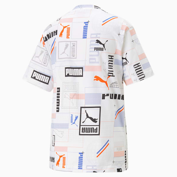 Classics Gen. Aop Women's Relaxed Fit T-Shirt, PUMA White-AOP, extralarge-IND
