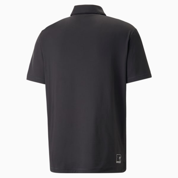 メンズ ゴルフ PUMA x PTC 半袖 ポロシャツ, PUMA Black, extralarge-AUS