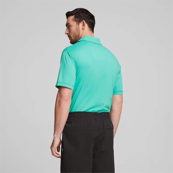 メンズ ゴルフ PUMA x PTC 半袖 ポロシャツ, AQUA GREEN, extralarge-JPN