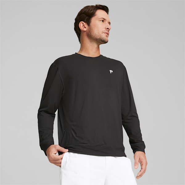 PUMA x Palm Tree Crew Golf Crew Neck Men, PUMA Black, extralarge-GBR