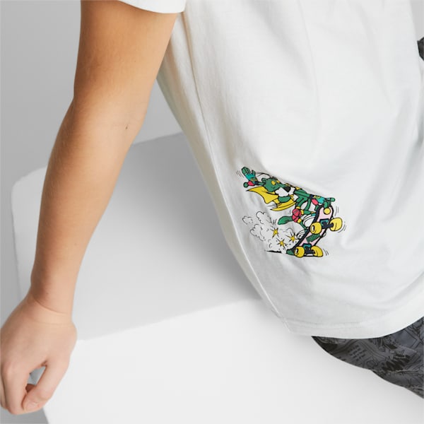 キッズ ボーイズ CLASSICS SUPER PUMA 半袖 Tシャツ 104-164cm, PUMA White, extralarge-JPN