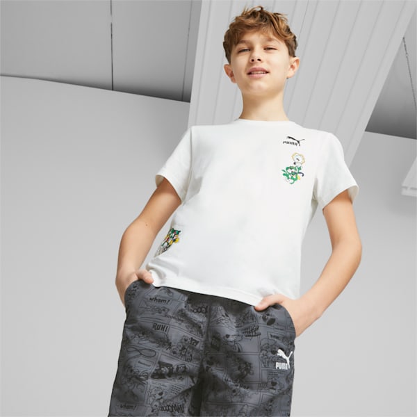 キッズ ボーイズ CLASSICS SUPER PUMA 半袖 Tシャツ 104-164cm, PUMA White, extralarge-JPN