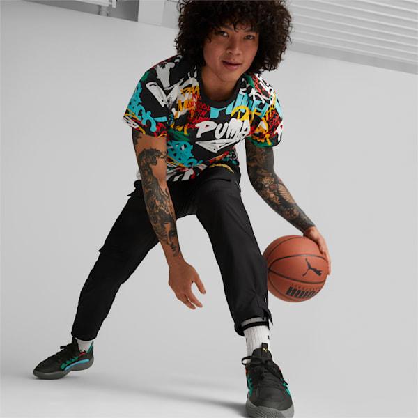 メンズ バスケットボール ブレイクダウン カーゴ バスケットボール パンツ, PUMA Black, extralarge-JPN