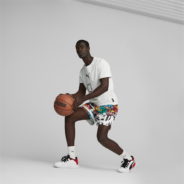 メンズ バスケットボール GRAFFITI ショーツ, PUMA Black-Multi Print, extralarge-AUS