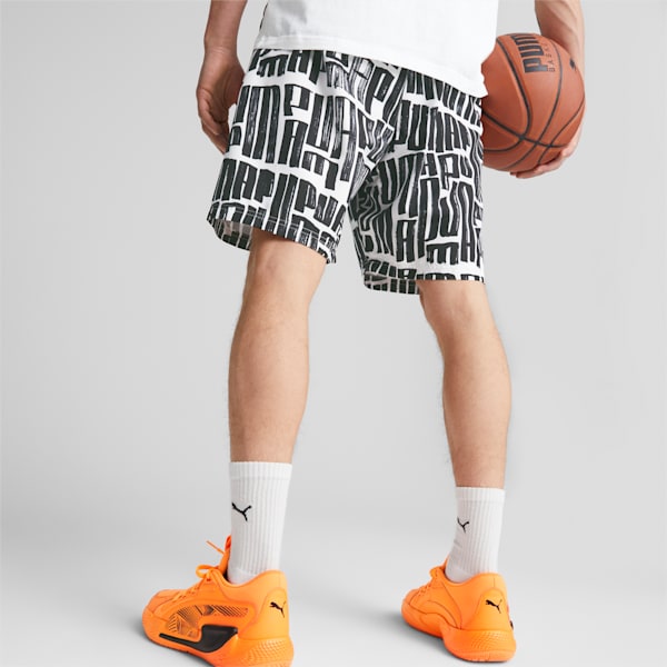 Inverse Men's Basketball Shorts, PUMA Black-AOP, extralarge-IND