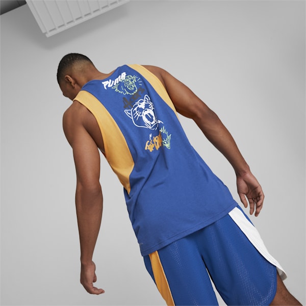 Streetball Tank Men's Tank, Clyde Royal-Clementine, extralarge-IDN