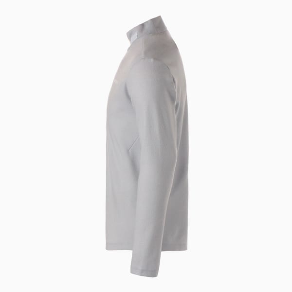 メンズ ゴルフ EGW ウォッシャブル ウール 長袖 モックネックシャツ, High Rise Heather
