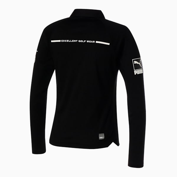 ウィメンズ ゴルフ EGW ツアーデザイン 長袖 ポロシャツ, PUMA Black, extralarge-JPN